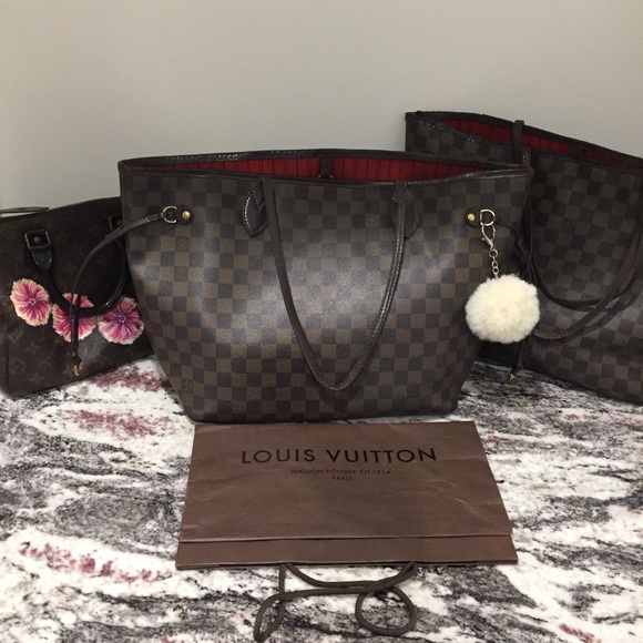 Louis Vuitton Handbags - LOUIS VUITTON | Authentic Neverfull MM Damier